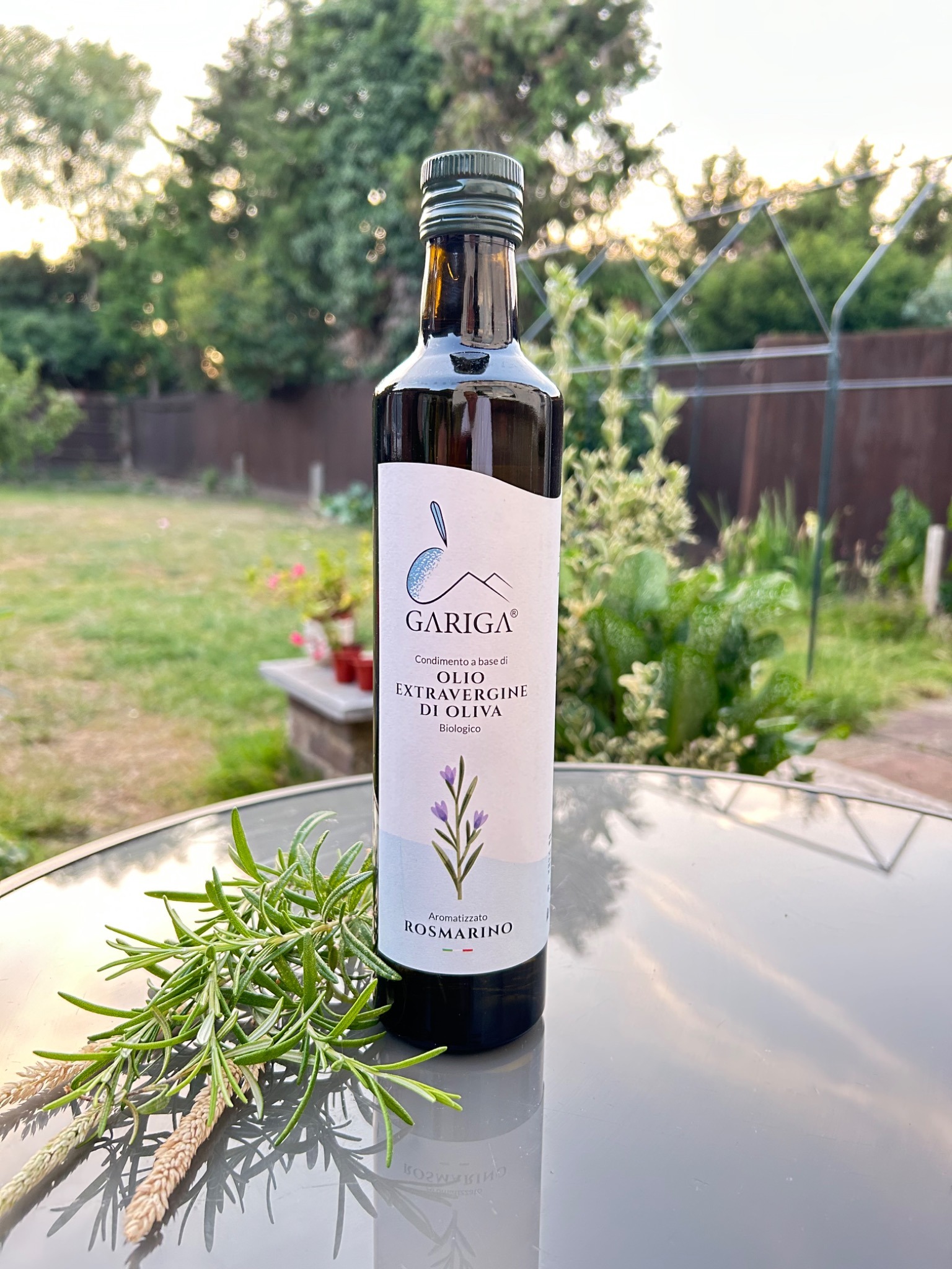Olio extravergine Gariga aromatizzato al rosmarino