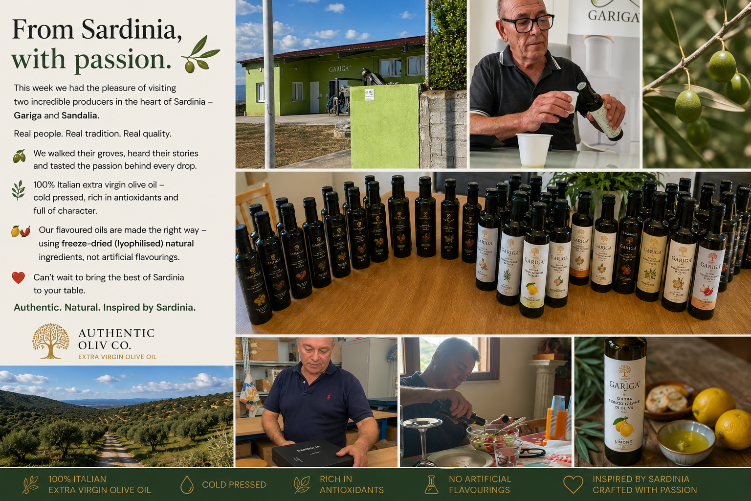 Visita di Authentic Oliv Co a Gariga e Sandalia in Sardegna