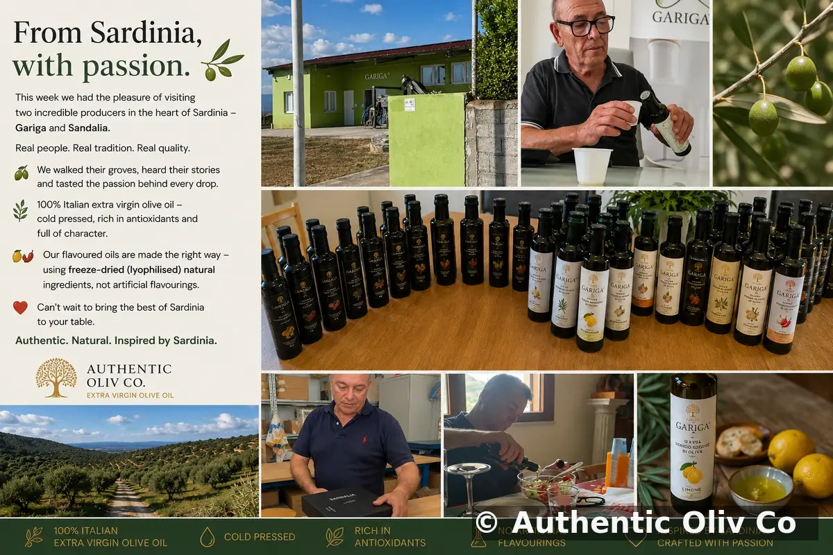 Gariga and Sandalia Sardinian oliv oils