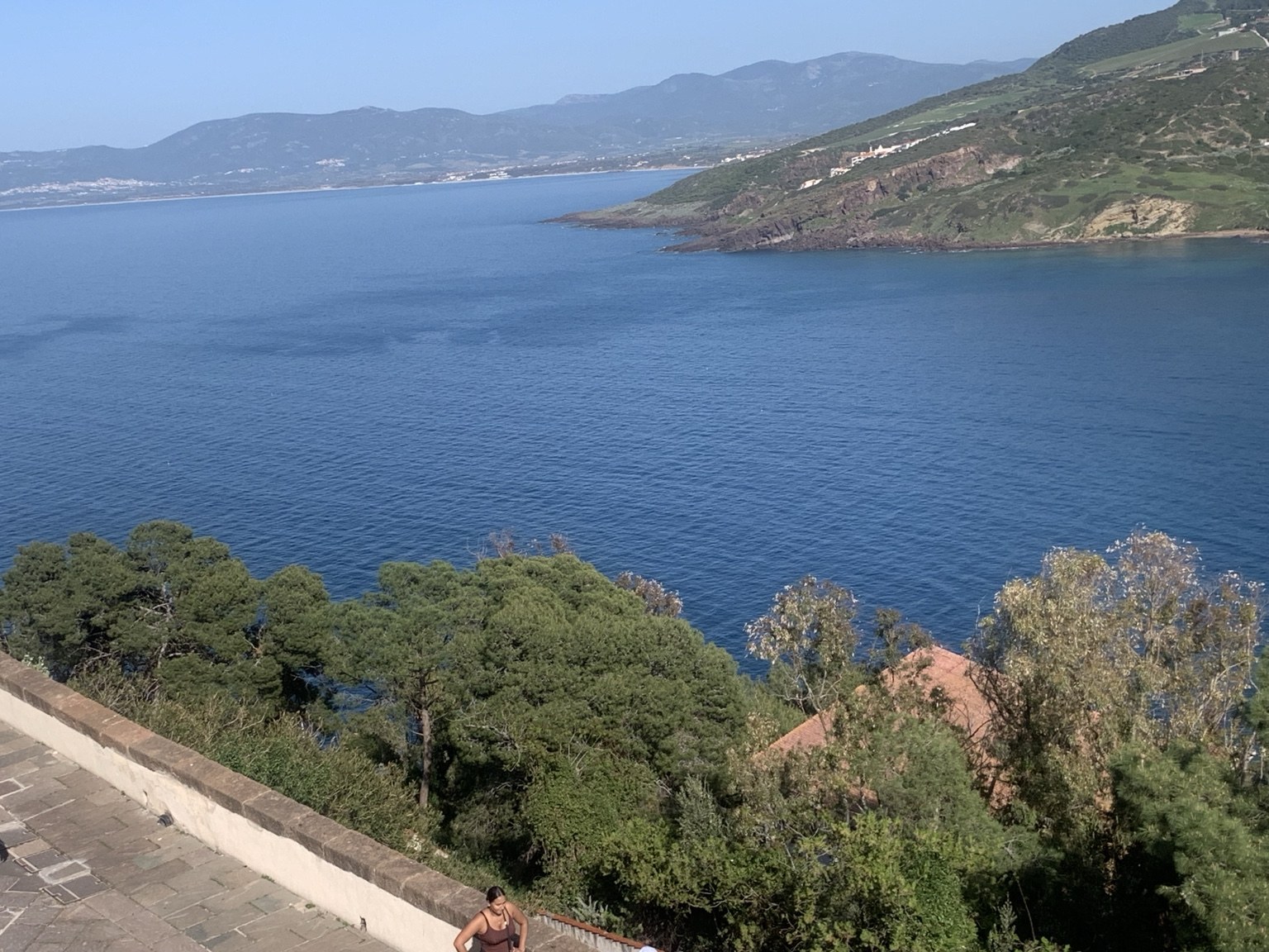 Sardinian coastline and village